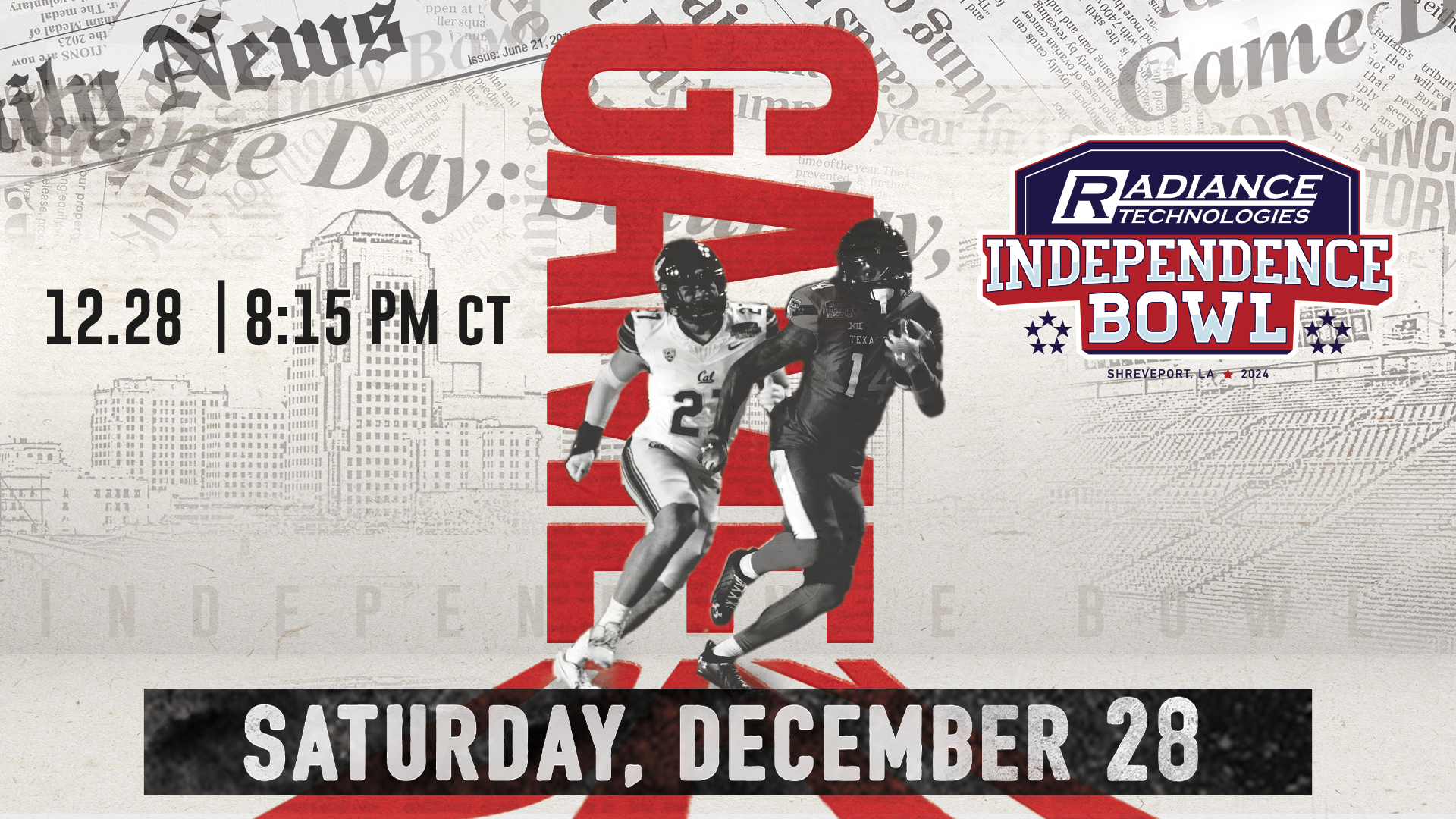 Second Consecutive Primetime Saturday Night Kickoff for Independence